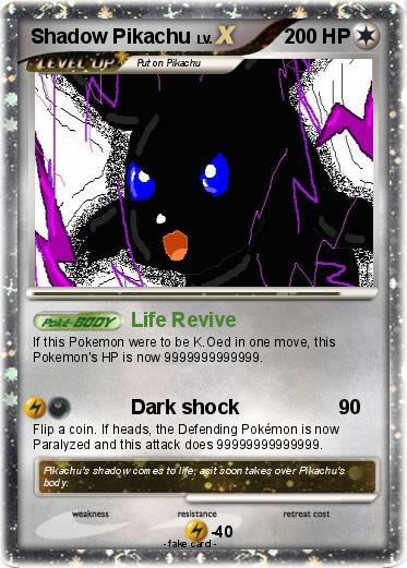 Pokemon Shadow Pikachu