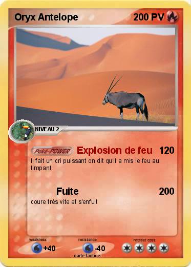 Pokemon Oryx Antelope