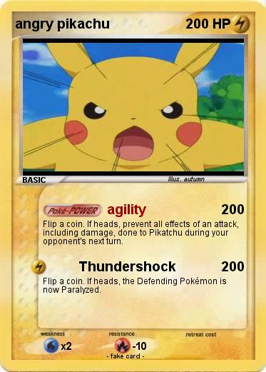 Pokemon angry pikachu