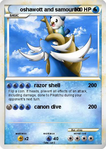 Pokemon oshawott and samourott