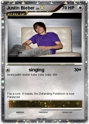 Pokemon Justin Bieber