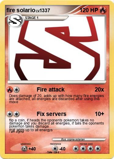 Pokemon fire solario