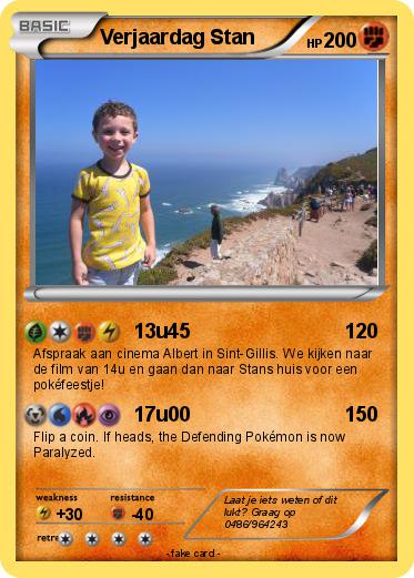 Pokemon Verjaardag Stan