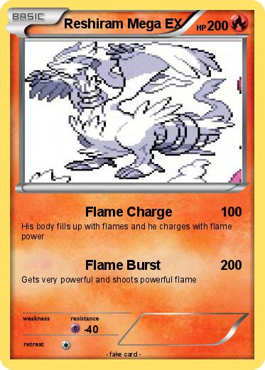 Pokemon Reshiram Mega EX