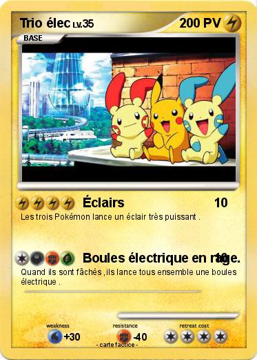 Pokemon Trio élec