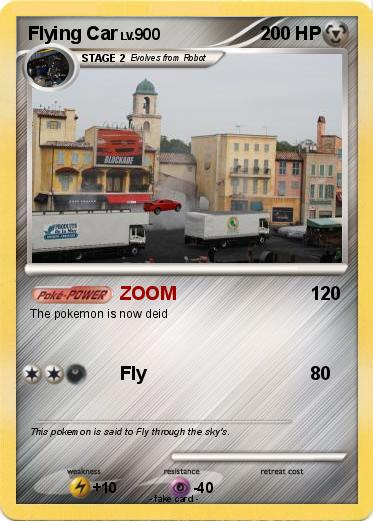 Pokemon Flying Car