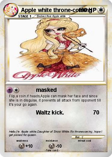 Pokemon Apple white throne-coming