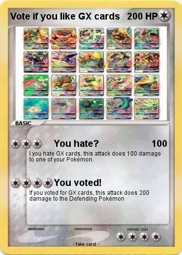 Pokemon Vote if you like GX cards