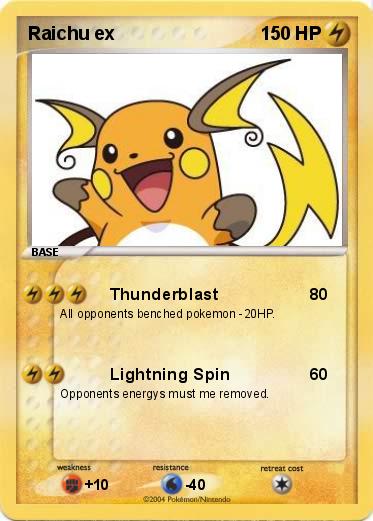 Pokemon Raichu ex