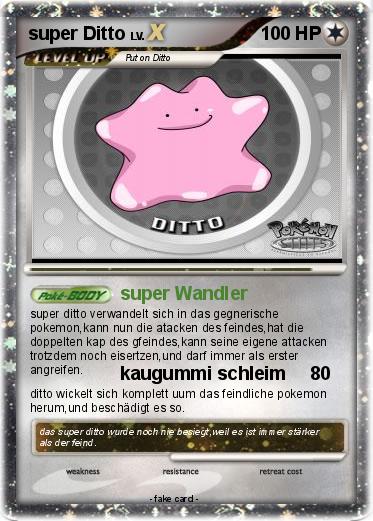 Pokemon super Ditto