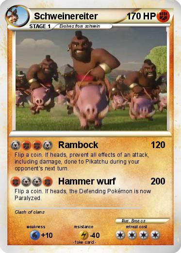 Pokemon Schweinereiter