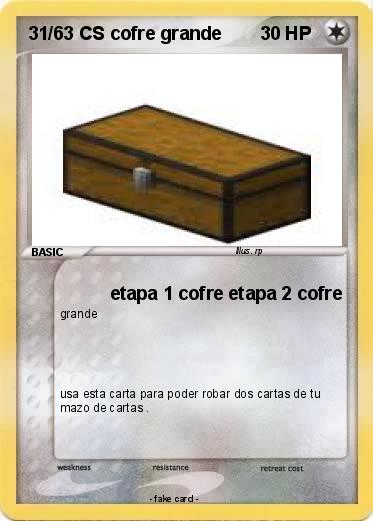 Pokemon 31/63 CS cofre grande