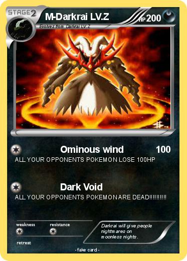 Pokemon M-Darkrai LV.Z