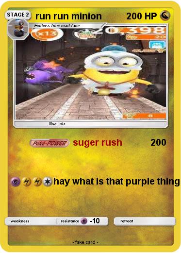 Pokemon run run minion