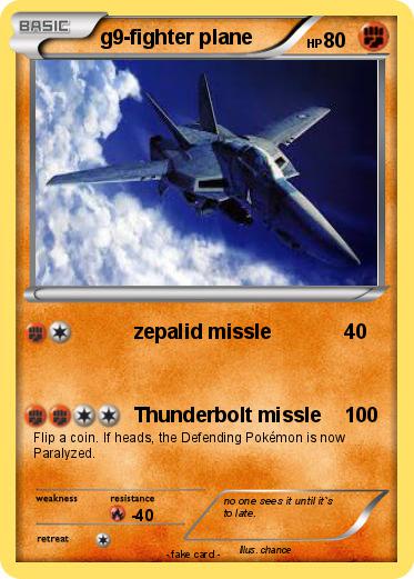 Pokemon g9-fighter plane
