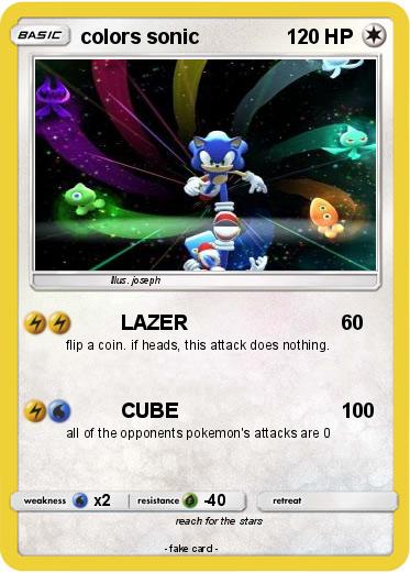 Pokemon colors sonic
