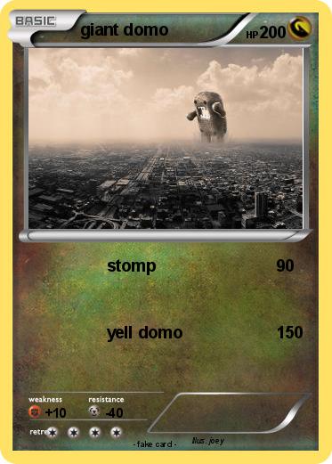 Pokemon giant domo