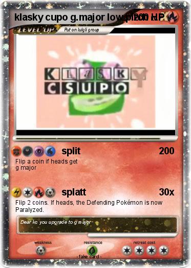 Pokemon klasky cupo g.major low pitch