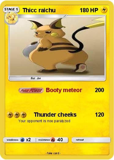 Pokemon Thicc raichu