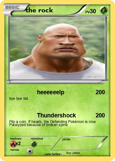 Pokemon the rock