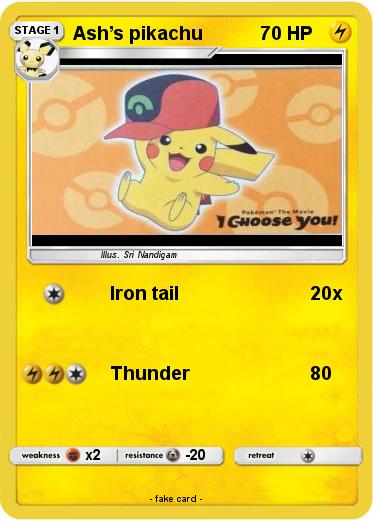 Pokemon Ash’s pikachu