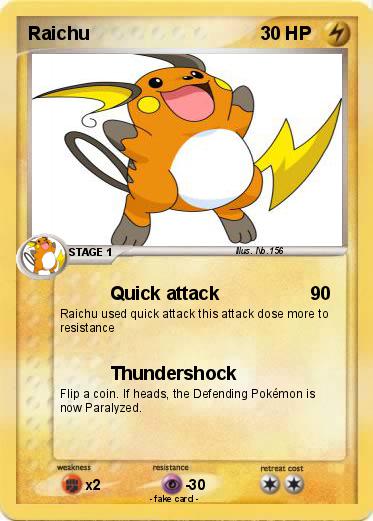 Pokemon Raichu