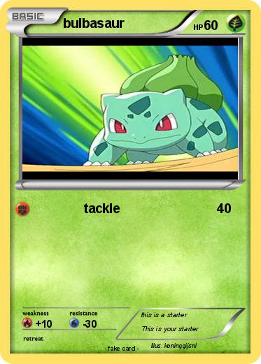 Pokemon bulbasaur