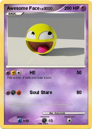 Pokemon Awesome Face