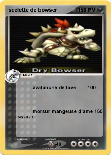 Pokemon scelette de bowser