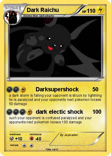 Pokemon Dark Raichu