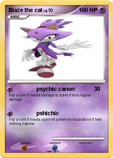 Pokemon Blaze the cat