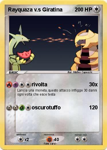 Pokemon Rayquaza v.s Giratina