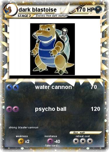 Pokemon dark blastoise