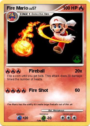 Pokemon Fire Mario