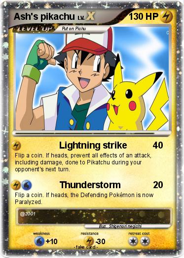 Pokemon Ash's pikachu