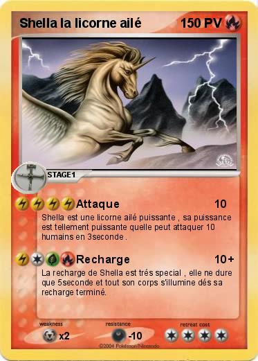 Pokemon Shella la licorne ailé