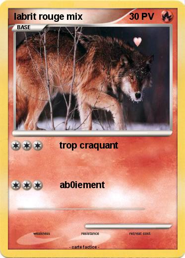 Pokemon labrit rouge mix
