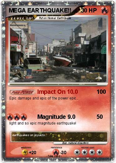 Pokemon MEGA EARTHQUAKE!!