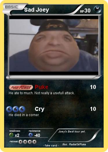 Pokemon Sad Joey
