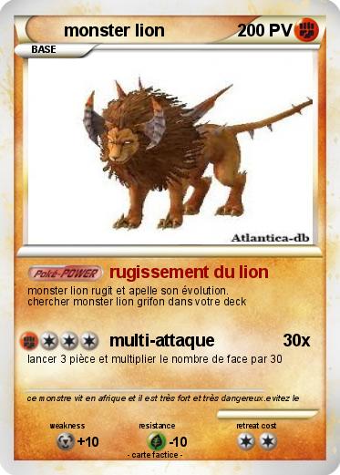 Pokemon monster lion