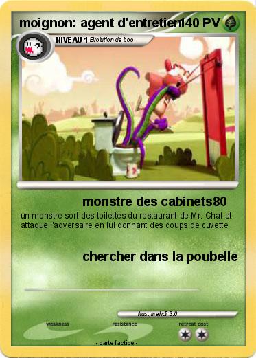 Pokemon moignon: agent d'entretien