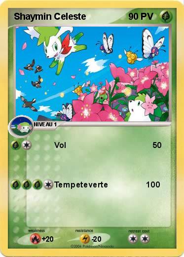 Pokemon Shaymin Celeste 