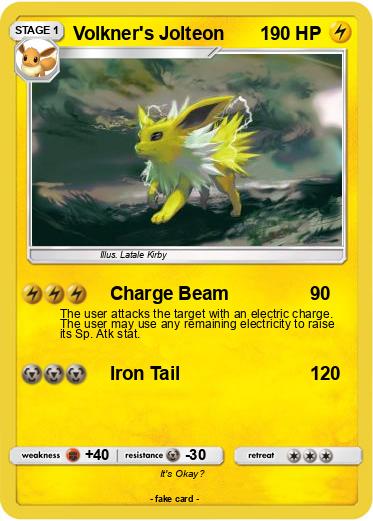 Pokemon Volkner's Jolteon