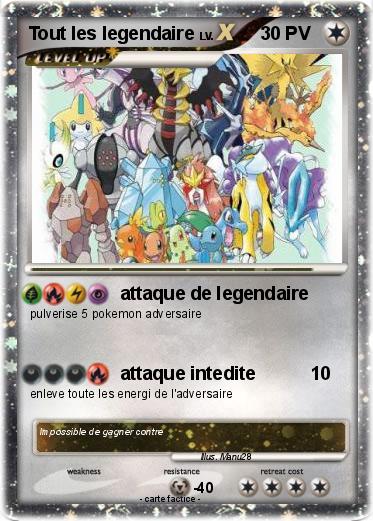 Pokemon Tout les legendaire