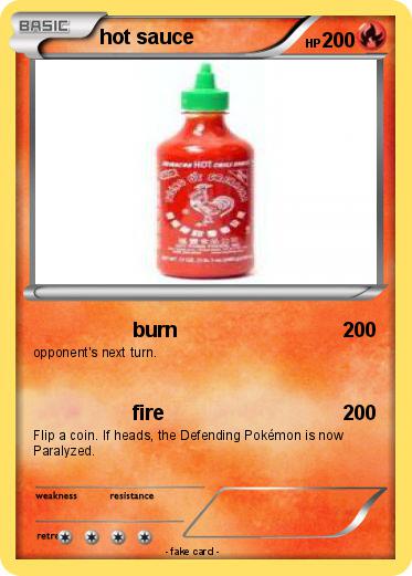 Pokemon hot sauce