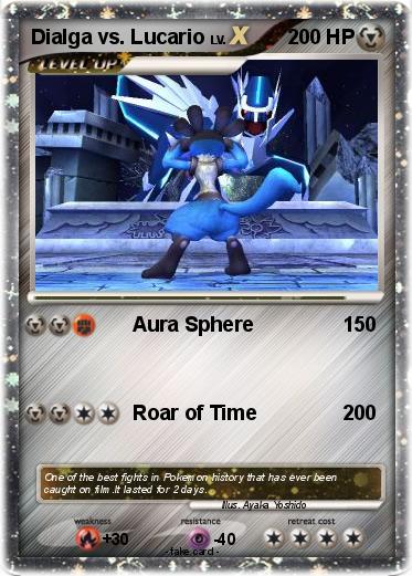 Pokemon Dialga vs. Lucario