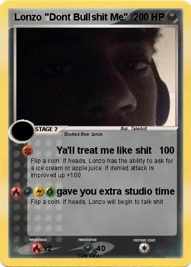 Pokemon Lonzo "Dont Bullshit Me"