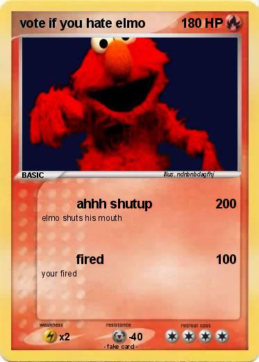Pokemon vote if you hate elmo
