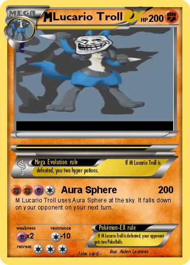 Pokemon Lucario Troll