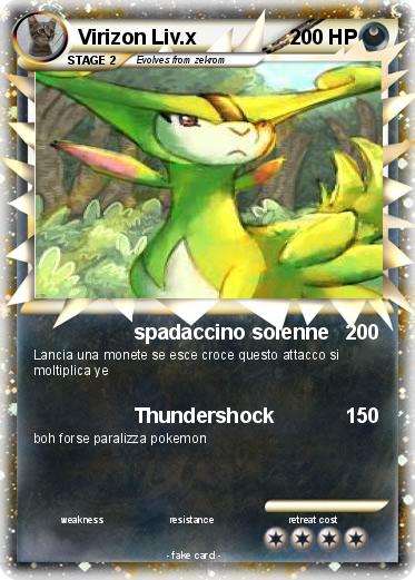 Pokemon Virizon Liv.x